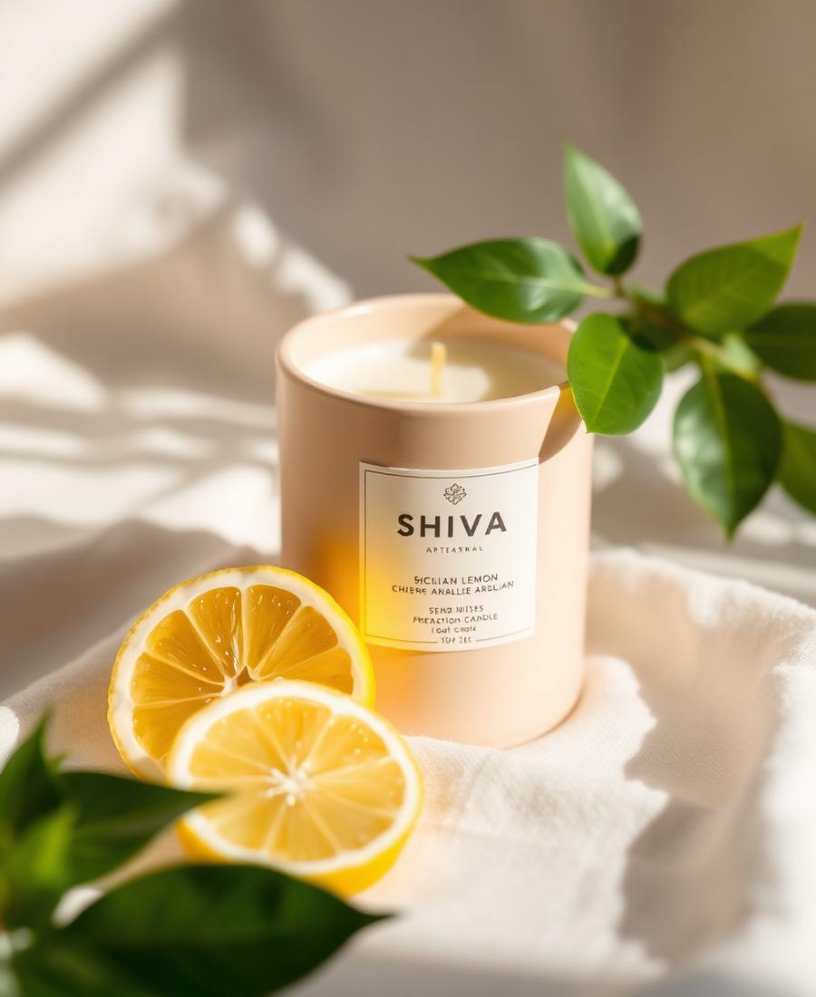 Vela Tathāstu Shiva — 225g · Cera de coco