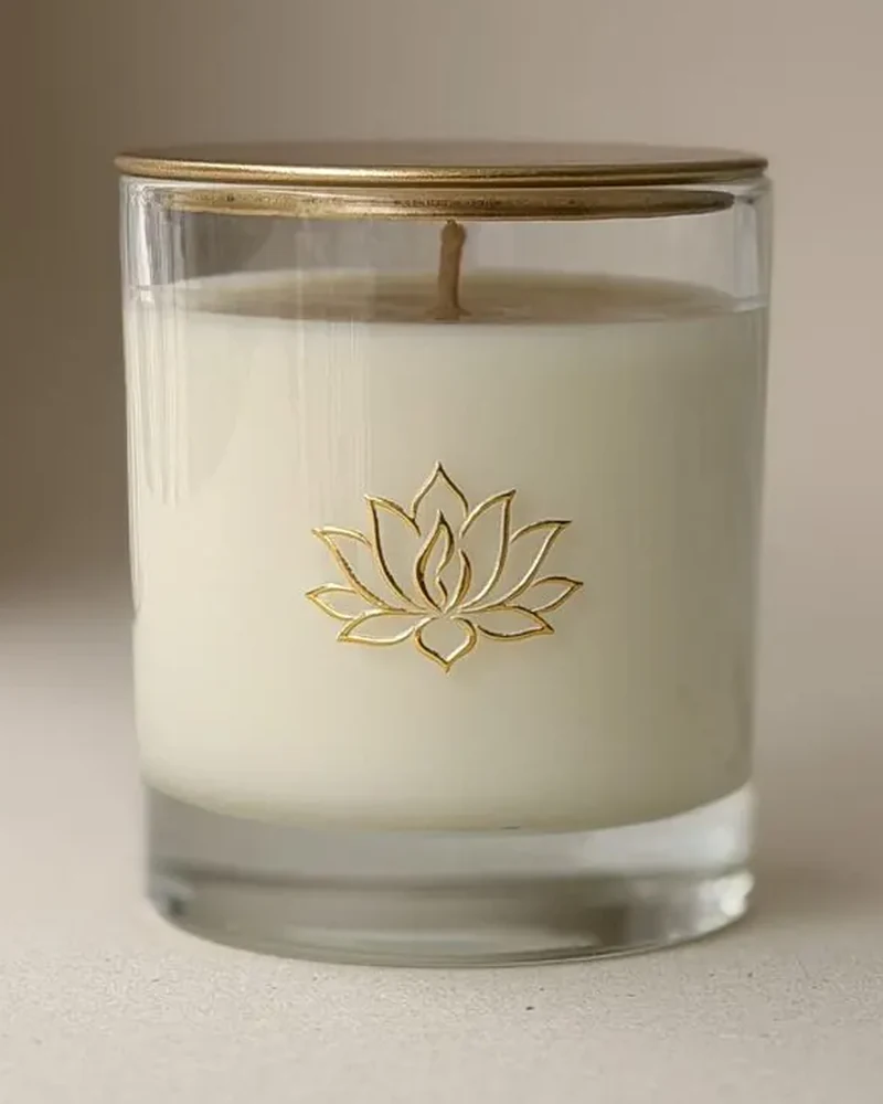 Vela Tathastu Lakshmi — 225g · Cera de coco